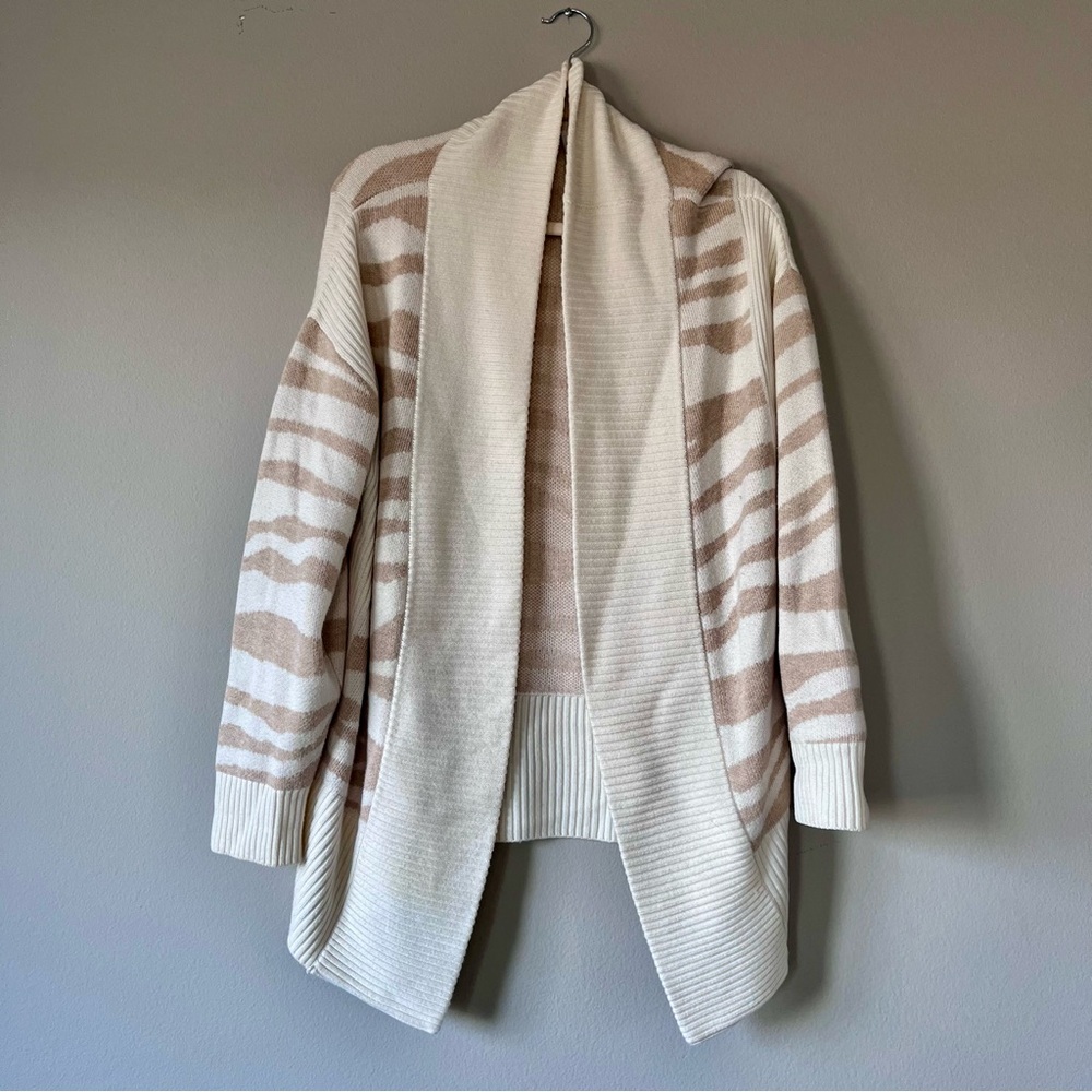 Varley Camrose Animal Print Zebra Cardigan